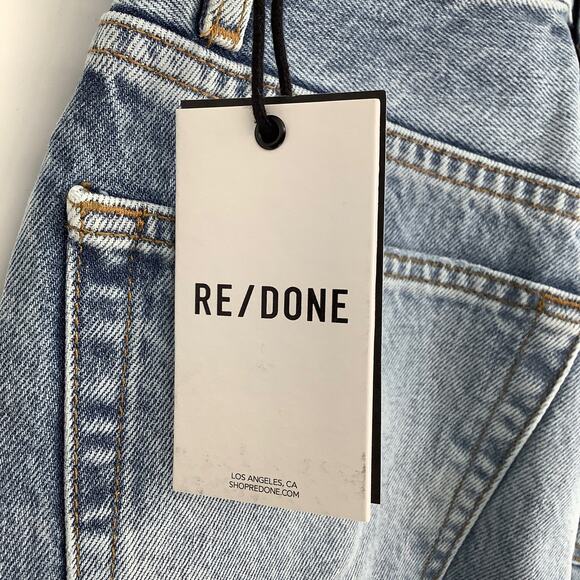 NEW! RE/DONE Super High Drainpipe Size 25 Destroy Wrecking Blue $325 msrp G17-14 - Picture 5 of 9